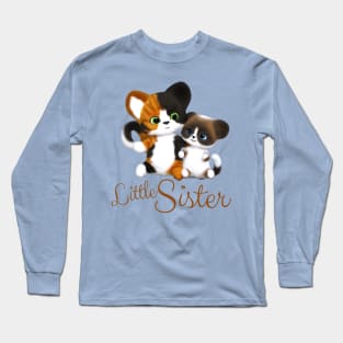 Little Sister Kitty Cat Long Sleeve T-Shirt